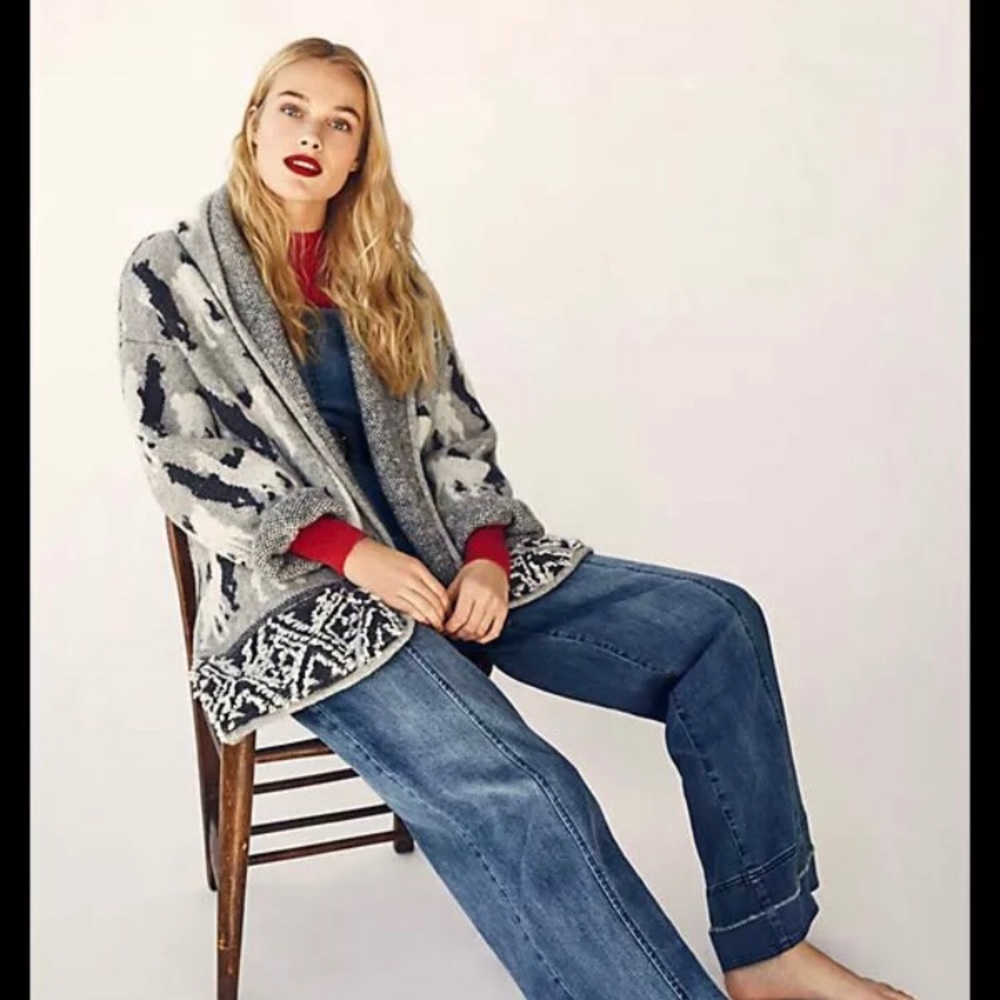 NWT Anthropologie Llama Knit Cardigan